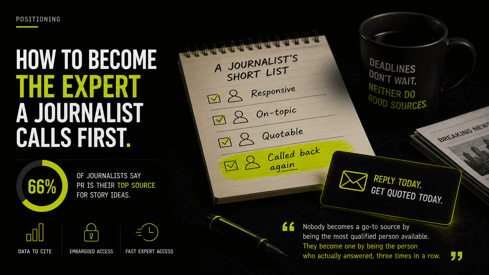 How to become the expert a journalist calls first